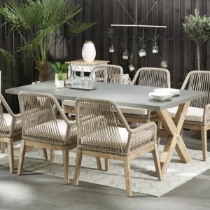 Tuinset 6-zits OLBIA met kussens Beige