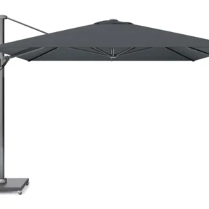 Platinum Challenger zweefparasol 3.5x3.5m T1 premium (incl. voet en hoes) faded black