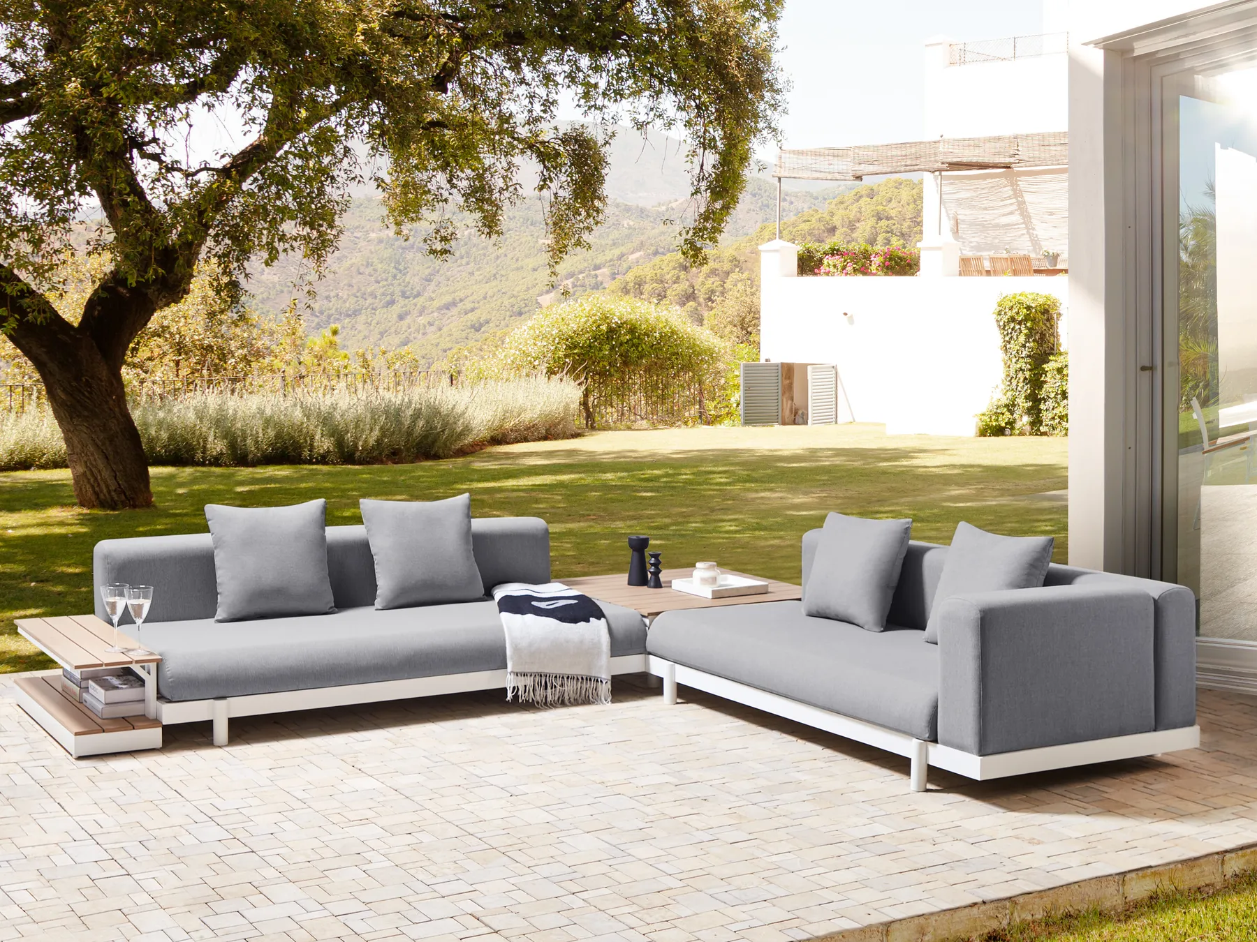 Tuin hoekloungeset MISSANELLO - Afbeelding 4