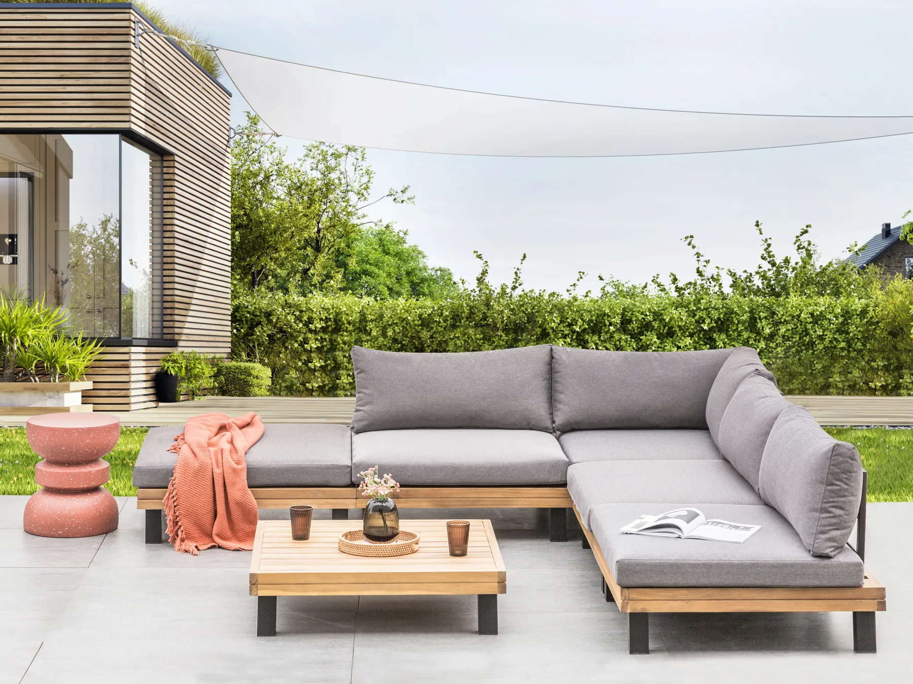 Tuin hoekloungeset FRAZZANO - Afbeelding 2