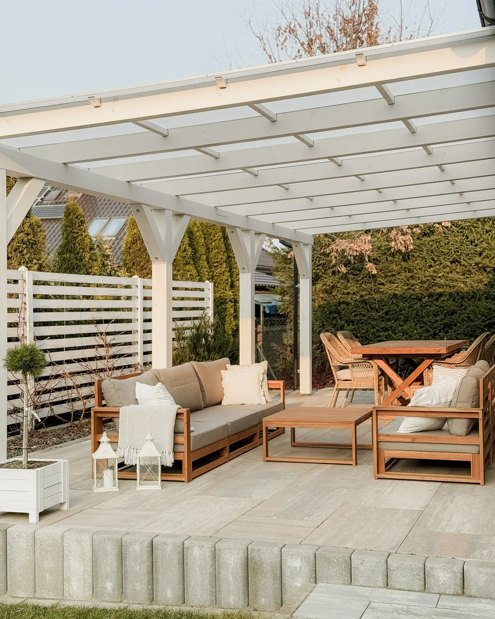 Loungeset met tafel 5-zits TIMOR modulair Gecertificeerd acaciahout Lichtbruin - Afbeelding 3