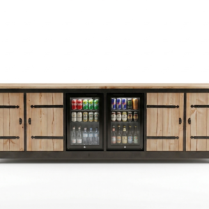 Buitenkeuken Wenen | 2x Koelkast 70 Liter | Pop-up Stopcontact | Douglas Hout | Kruishengen