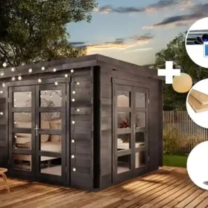 Alpholz ECO-set – Tuinhuisje Paloma Beach Grijs