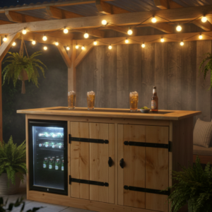Buitenkeuken Hawai – Luxe Buitenkeuken met Koelkast en Maximale Opbergruimte
