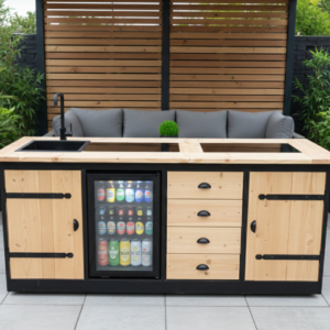 Buitenkeuken Cork – Complete Buitenkeuken met Luxe Opbergruimte en Spoelvoorziening
