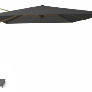Platinum Challenger zweefparasol 4x3m T1 premium (excl. voet) faded black