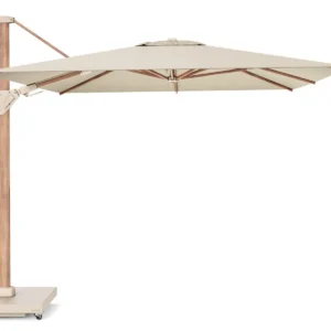 Platinum Challenger zweefparasol T2 premium 3.5x2.6m (excl. voet) champagne