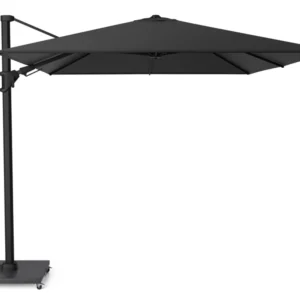 Platinum Challenger zweefparasol 3.5x2.6m T2 premium matt black frame (incl. voet en hoes) jet black