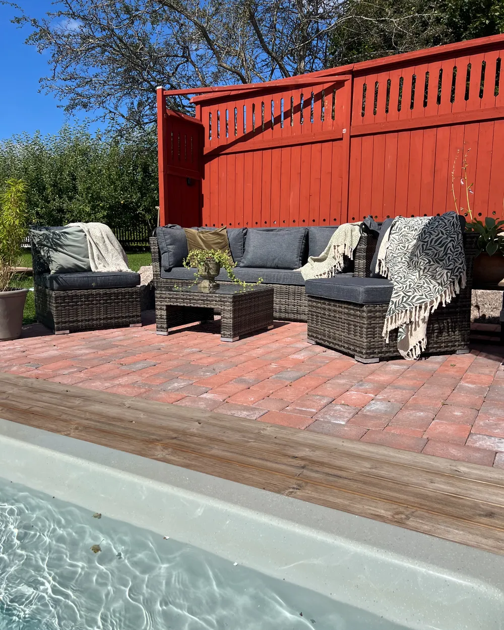 CORTE 6-zits Loungeset met Tafel | Donkerbruin PE Rotan - Afbeelding 2