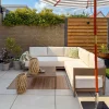 SAMPIERI 5-zits Tuin Hoekloungeset met Tafel Linkszijdig | Bruin Metaal