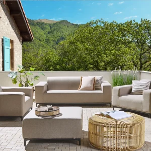 ROVIGO 5-zits Loungeset met Ottomaan | Beige