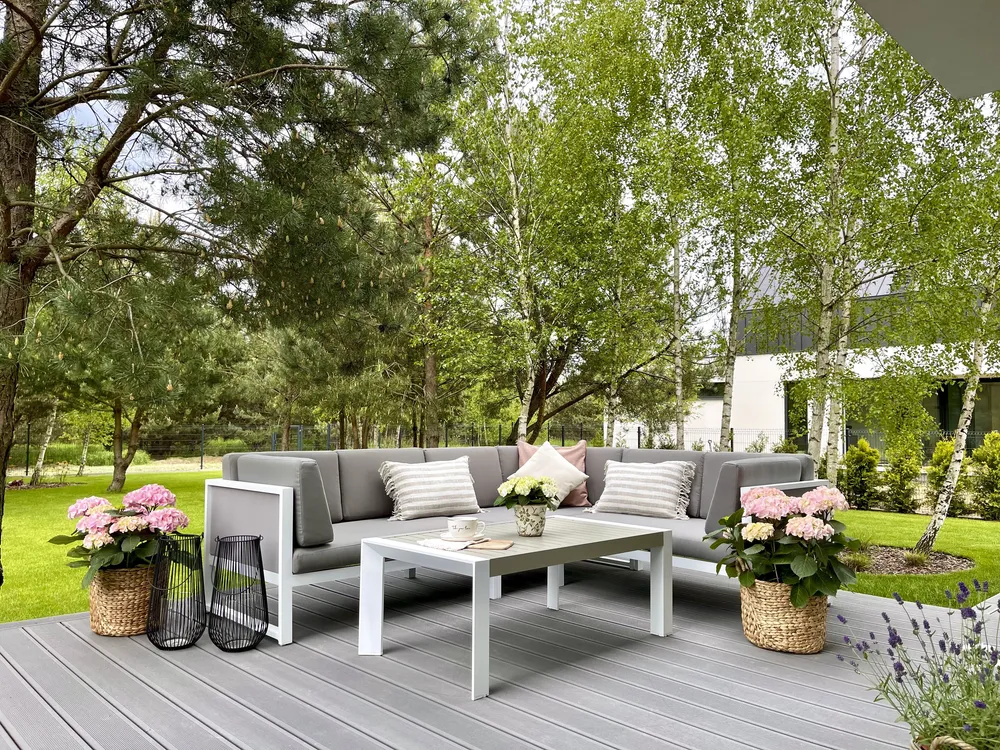 CASTELLA 6-zits Tuin Hoekloungeset met Tafel Linkszijdig | Grijs Aluminium - Afbeelding 4