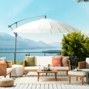 BARATTI 6-zits Loungeset met Tafel en Ottomaan | Bruin Acaciahout