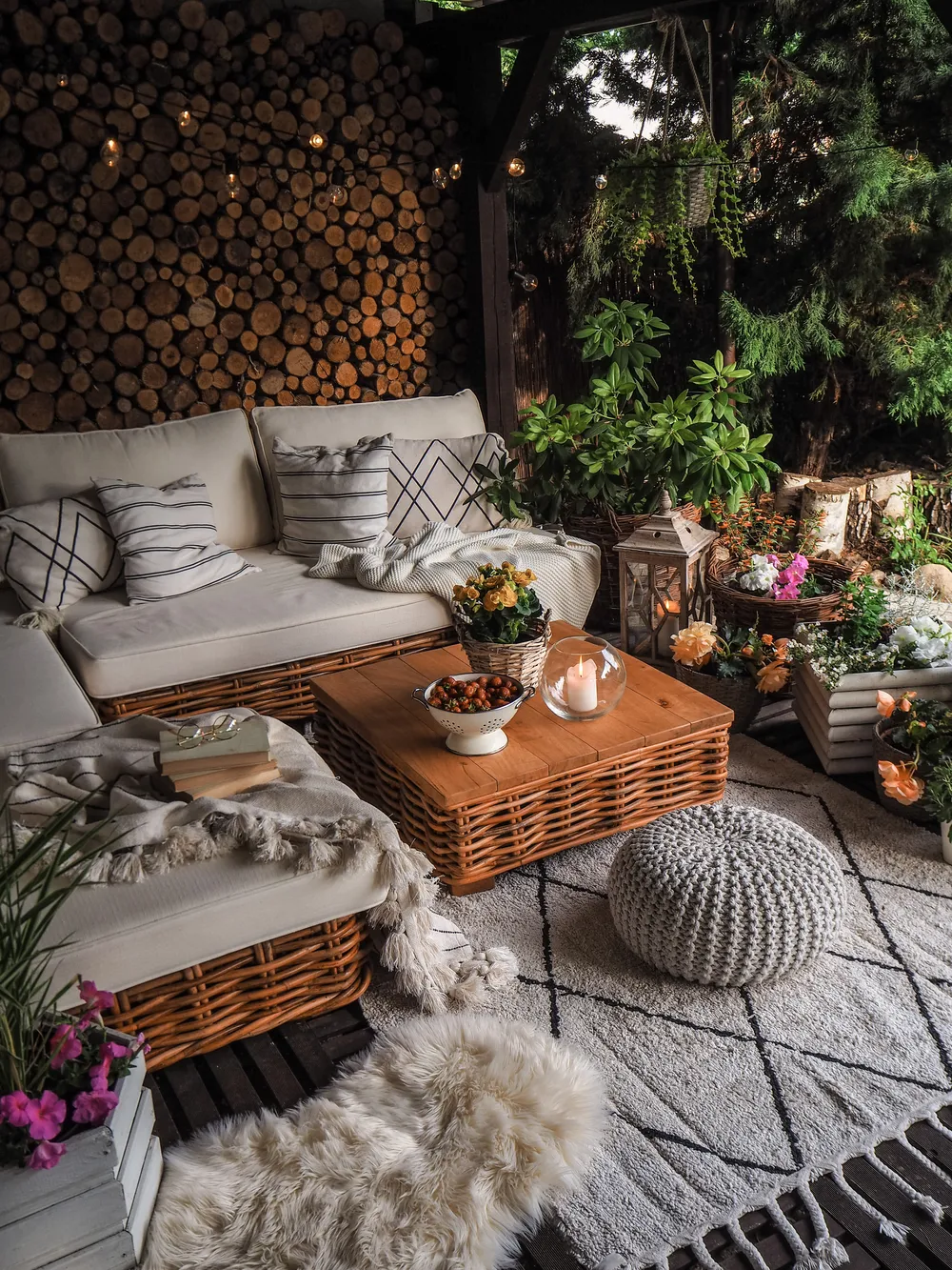 VARALLO 4-zits Loungeset met Tafel | Natuurlijk Rotan Modulair - Afbeelding 2