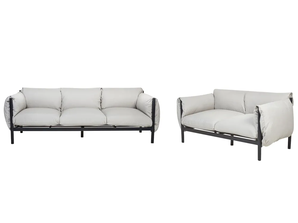 ESPERIA 5-zits Tuin Bankenset | Grijs Aluminium - Afbeelding 2