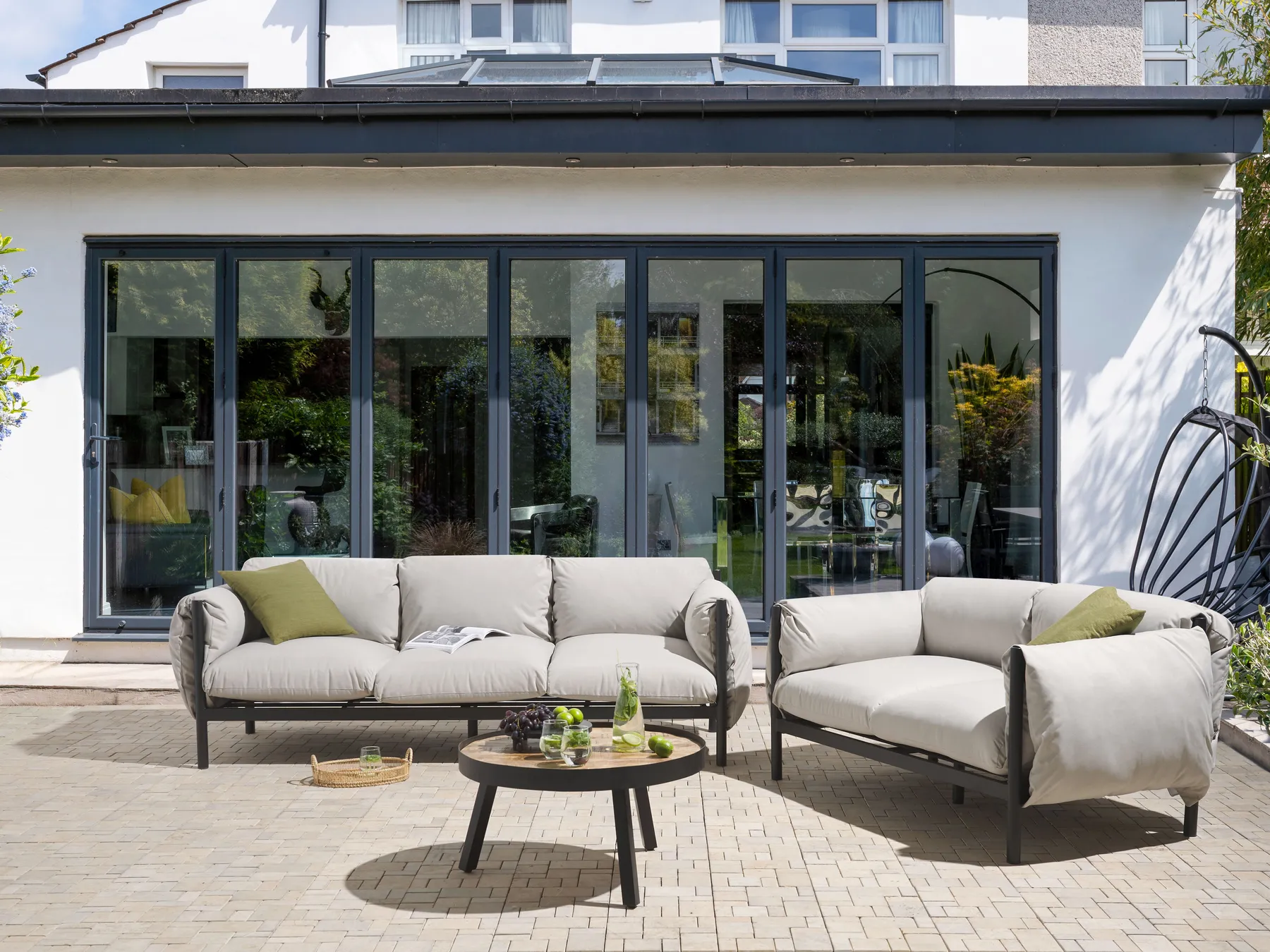 ESPERIA 5-zits Tuin Bankenset | Grijs Aluminium