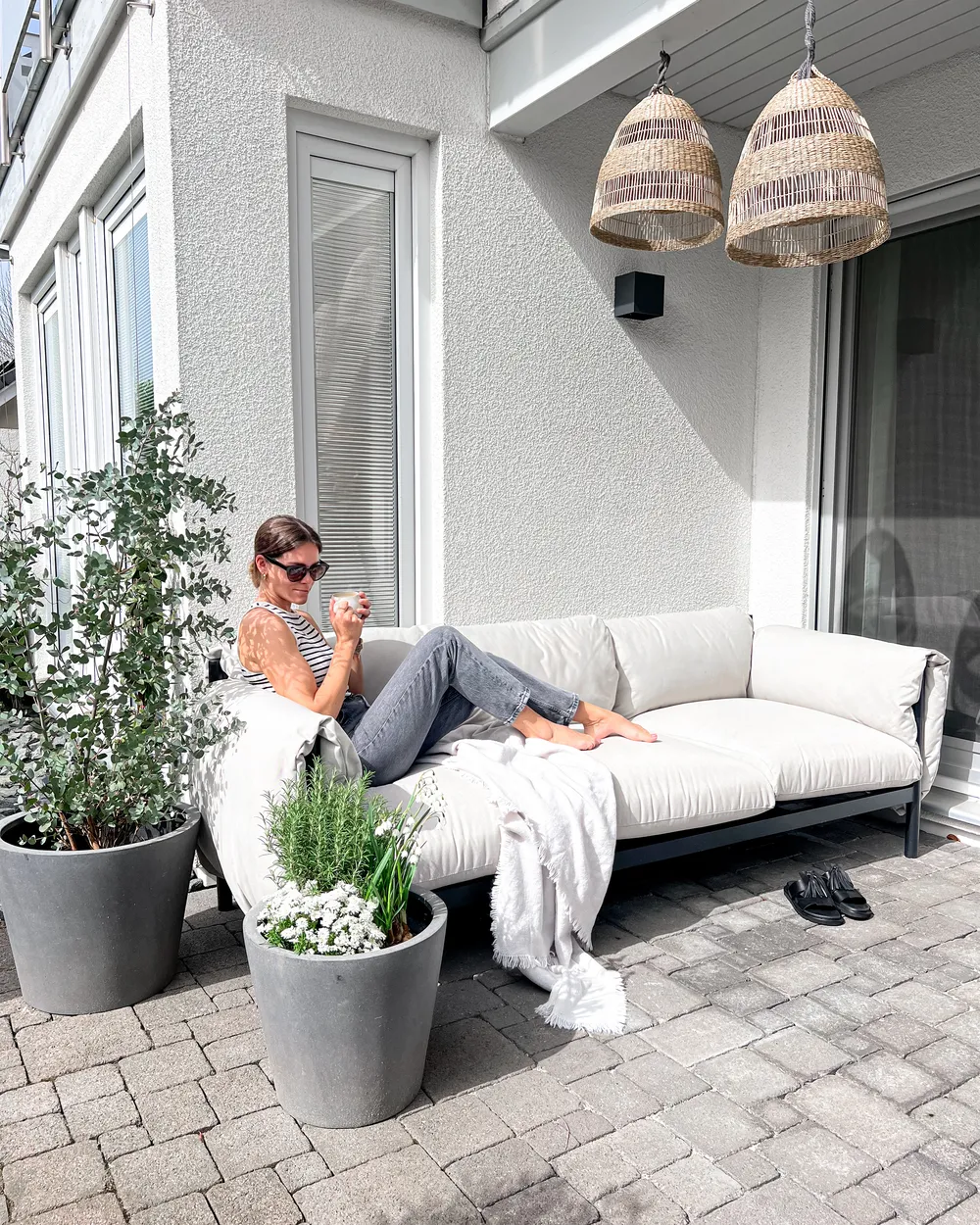 ESPERIA 5-zits Tuin Bankenset | Grijs Aluminium - Afbeelding 4